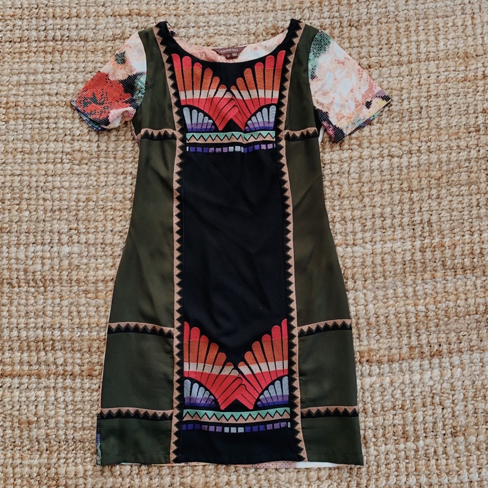 Anthropologie Floral Mini Dress